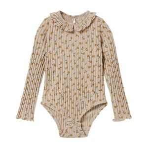 Zara- Floral Ribbed Bodysuit Shirt (4-5 yrs)